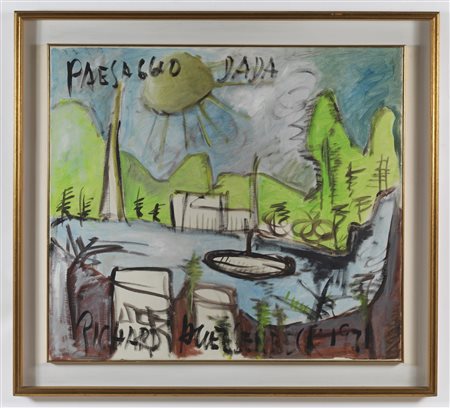 HUELSENBECK RICHARD  (1892 - 1974) - Paesaggio dada.