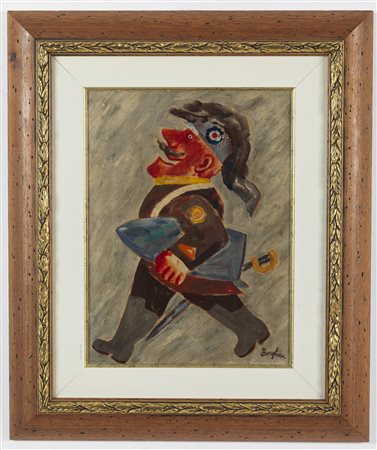 BORGHESE FRANZ (1941 - 2005) - Generale con missile.