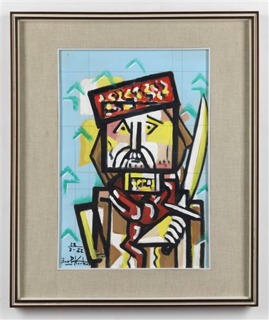 KODRA IBRAHIM (1918 - 2006) - Senza titolo.