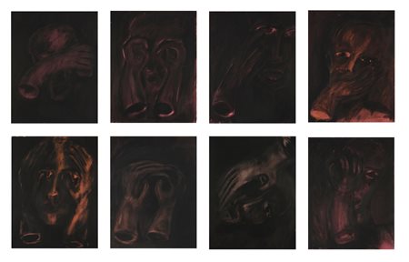 FELIX MULLER JOSEF (n. 1955) - Cartella composta da n.8 fogli. Senza titolo.