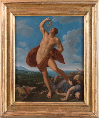 Maestro Neoclassico, da Guido Reni "Sansone vittorioso". Olio su tela. Cm 49x41.