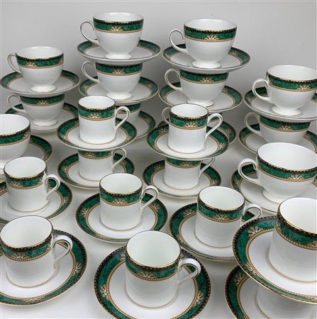 SERVIZIO DA THE E CAFFE' DA 12 IN PORCELLANA DI WEDGWOOD serie 'Bicentenary...