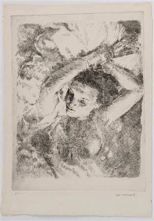 Giovanni Romagnoli (Faenza 1893 – Bologna 1976), “Nudo femminile”.