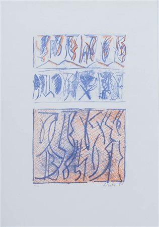 Riccardo Licata (Torino 1929 - Venezia 2014), 'Grafemi', 1980.