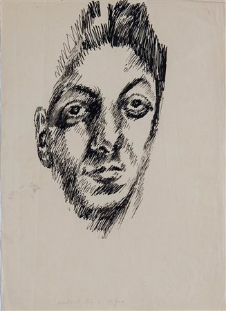 Afro Basaldella (Udine 1912 - Zurigo 1976), 'Autoritratto di Afro', 1932.