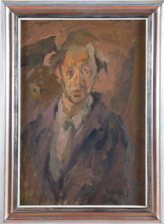 Afro Basaldella (Udine 1912 - Zurigo 1976), 'Autoritratto'.