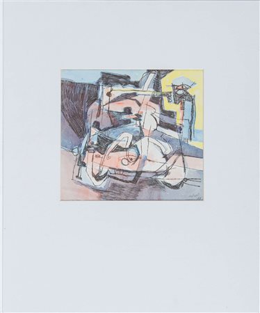 Afro Basaldella (Udine 1912 - Zurigo 1976), 'Composizione', 1951.