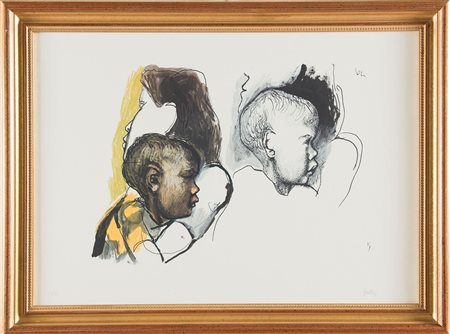 Renato Guttuso (Bagheria 1911 – Roma 1987), “Maternità”.