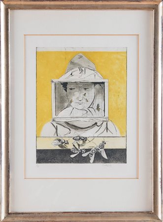 Graham Vivian Sutherland (Londra 1903 – Mentone 1980), “Apicoltore”, 1977.