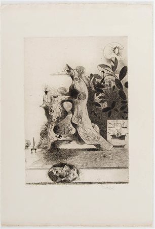 Graham Vivian Sutherland (Londra 1903 - Mentone 1980), 'Senza titolo'.