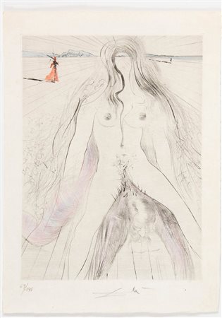 Salvador Dalí (Figueres 1904 – 1989), “Femme à cheval” da “Vénus aux fourrures”, 1969.
