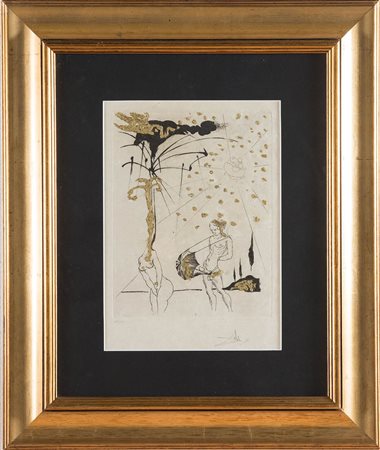 Salvador Dalì (Figueres 1904 - 1989), Da “Les Amours jaunes”, 1974.