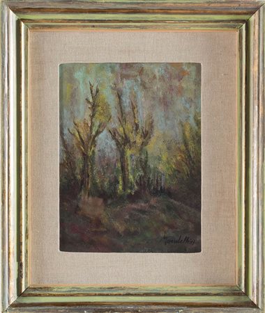 Pompilio Mandelli (Luzzara 1912 – Bologna 2006), “Alberi”, 1957.