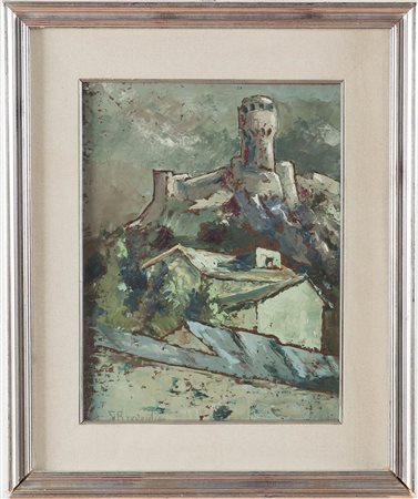 Gualtiero Breveglieri (XX sec.), “Visione di Brisighella (n.2)”, 1972.