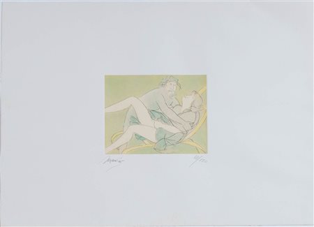 Giacomo Manzù, (Bergamo 1908 – Roma 1991), “Gli amanti”.