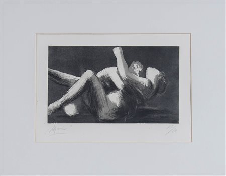 Giacomo Manzù, (Bergamo 1908 – Roma 1991), “Gli amanti”.