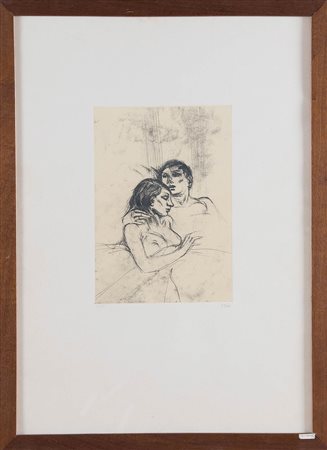 Alberto Sughi (Cesena 1928 – Bologna 2012), “Gli amanti”.