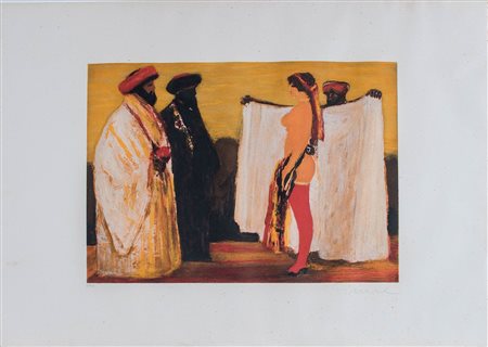 Salvatore Fiume (Comiso 1915 - Milano 1997), 'Senza titolo'.