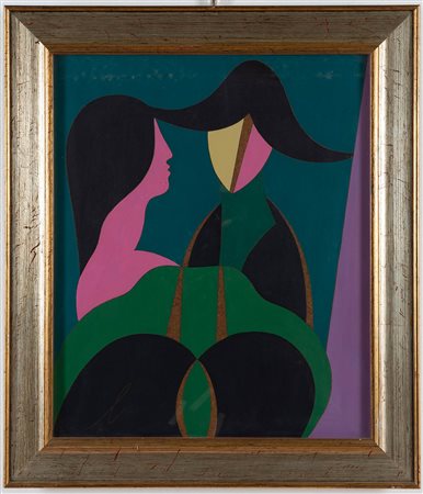 Corrado Cicognani (Bologna 1919 – 1992), “Il novio e la novia”, 1973.