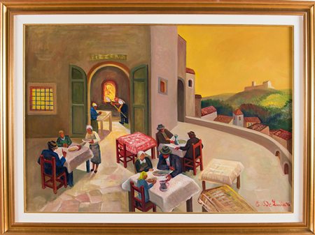 Edoardo De Lucia (Milano 1938), “Pizzeria”, 1996.