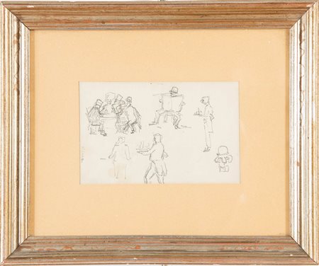 Carlo Corsi (Nizza 1879 – Bologna 1966), “Studi di figure”.