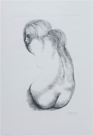 Emilio Greco (Catania 1913 – Roma 1995), “Nudo femminile”, 1993.