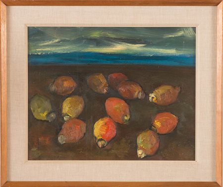 Aldo Borgonzoni (Medicina 1913 – Bologna 2004), “Natura morta”, 1955.