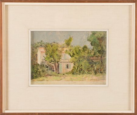 Luigi Bianchi (Bologna 1911 – 1994), “Paese di Romagna”, 1967.