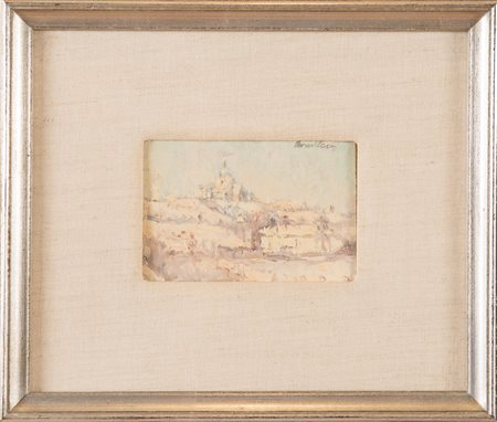 Norma Mascellani (Bologna 1909 – 2009), “San Luca sotto la neve”.