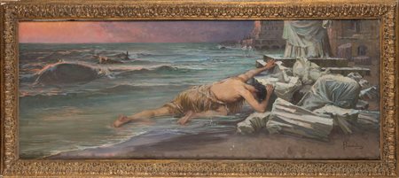 Domenico Pennacchini (Roma 1860 – 1917), “Naufrago”.
