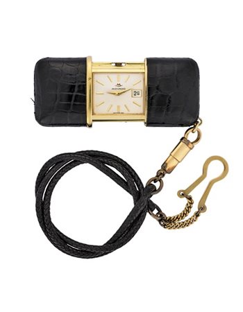 MOVADO ERMETO
Orologio da tasca in metallo
Anni '60
Quadrante e cassa firmati
M