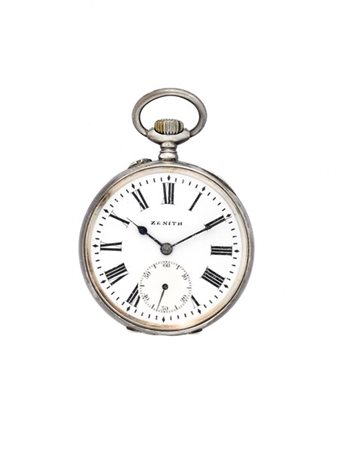 ZENITH
Orologio da tasca da uomo in argento
Epoca secolo XX
Quadrante e movimen