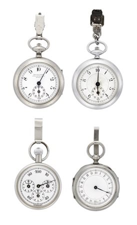 Lotto composto da quattro contapassi in metallo e argento
Diam. mm 42 e 46