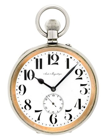 ANONIMO
Orologio da carrozza in argento
Epoca inizio secolo XX
Movimento con ca