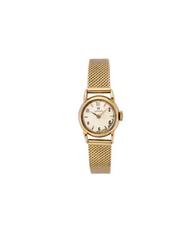 OMEGA 
Orologio da polso da donna in oro 18K con bracciale
Anni '50
Quadrante,