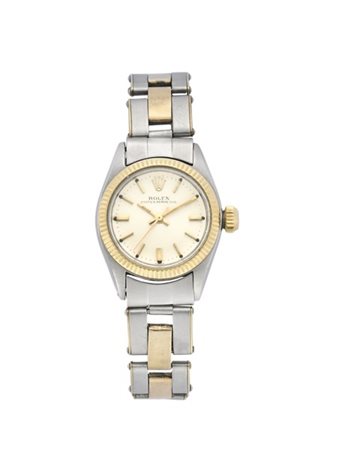 ROLEX LADY
Orologio da polso da donna in acciaio e oro
Anni '60
Quadrante, movi
