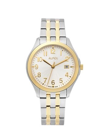 ALFEX
Orologio da polso da uomo in acciaio
Anni 2000
Quadrante e cassa firmati