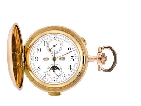 ANONIMOOrologio da tasca da uomo in oro 14K, savonnette