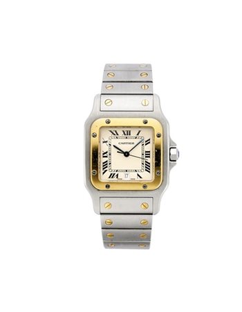 CARTIER
Orologio da polso da uomo acciaio e oro Modello Santos
Anni '80
Quadran
