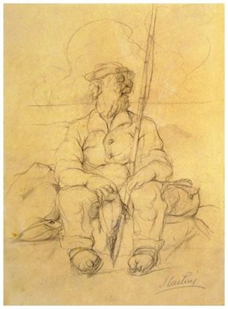 SPARTACO CARLINI Pisa 1884 – Pisa 1949 Senza titolo Grafite su carta 28,5 x...