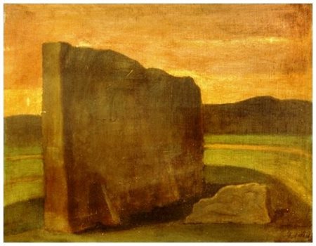 ITALO LOTTI Pisa 1912 – 2009 Senza titolo Olio su tavola 36 x 46. Firma in b....