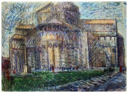 UMBERTO VITTORINI Barga 1890 – Milano 1979 Abside del Duomo T.m. su...