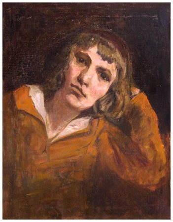 A firma di LUDOVICO TOMMASI Livorno 1866 – Firenze 1941 La Lisa Olio su tela...