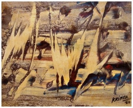 KRIMER (CristoforoMercati) Perugia 1908 – Viareggio 1977 Senza titolo 1960...