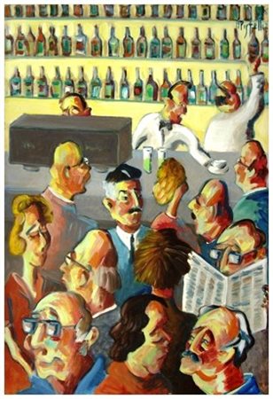 ANNIBALE PISTELLI Lucca 1915 - 1989 Senza titolo 1976 Olio su tavola 60 x...