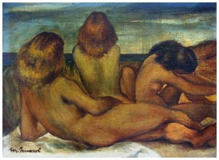 MARCELLO INNOCENTI Senza titolo Olio su tela 27 x 38,5. Firma in b. a s.