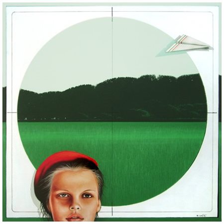 MASSIMO CANTINI Firenze 1946 La stanza dei giochi 2010 Olio su tela 50 x 50....