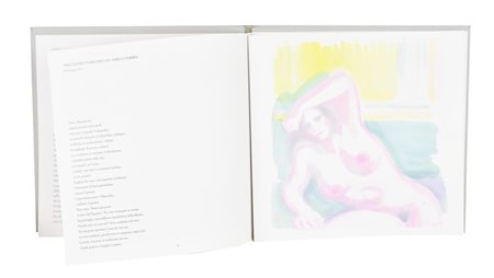 Aligi Sassu MANUSCRIPTUM volume contenente riproduzioni di disegni eseguiti...