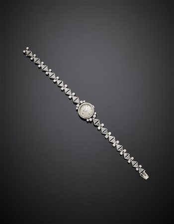 JAEGER-LECOULTRE
Orologio da polso da donna in oro bianco e platino con diamant