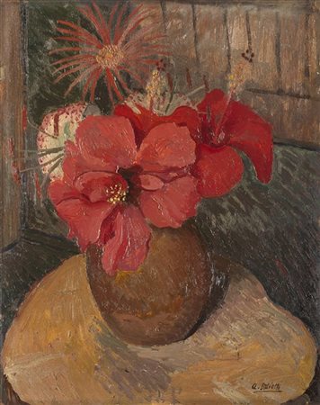 Alberto Salietti "Vaso di fiori" 
olio su compensato (cm 34x26)
Firmato in basso